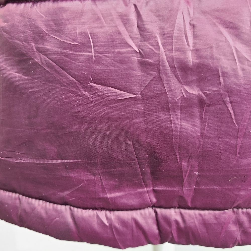 PINK Victoria’s Secret Puffer Vest Women’s XS Maroon Zip Up Quilted Cozy Y2K - Picture 8 of 9
